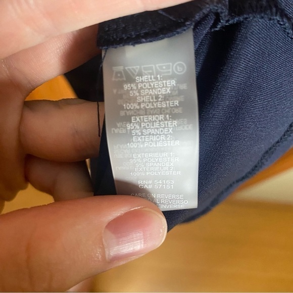 Brand New Tommy Hilfiger Navy Sporty Top with Ruffled Sleeves - Picture 5 of 6